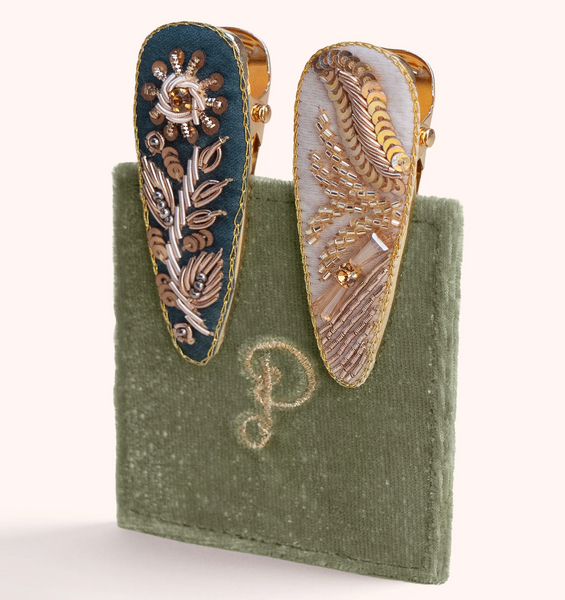 Jeweled Hair Clips