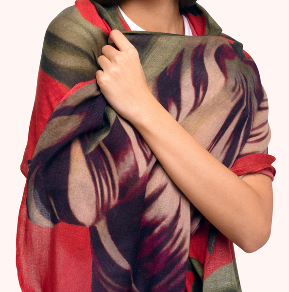 Tulip Wool Wrap Scarf