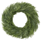 Glittered Ultra Deluxe Mixed Cedar Wreath - 30