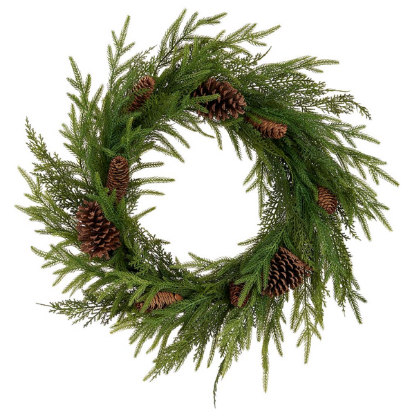 Mixed Pine & Pinecone Wreaths