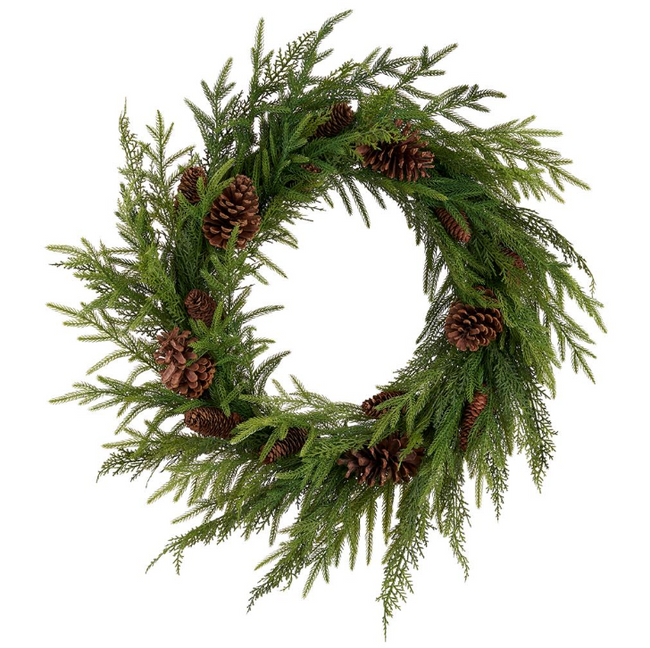 Mixed Pine & Pinecone Wreaths