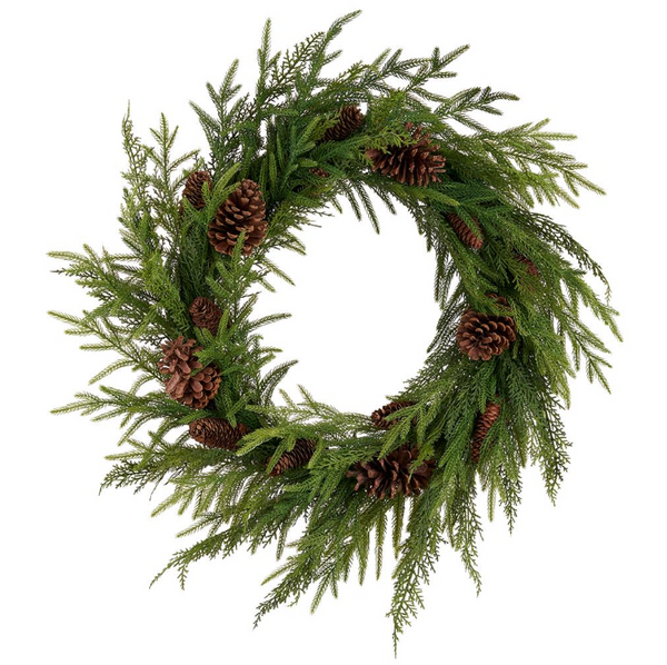 Mixed Pine & Pinecone Wreaths