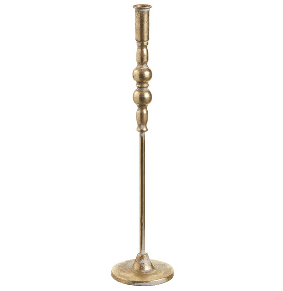 Tall Gold Metal Taper Holders