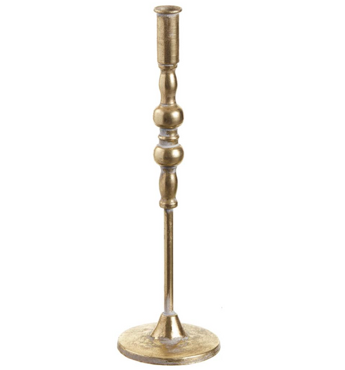 Tall Gold Metal Taper Holders