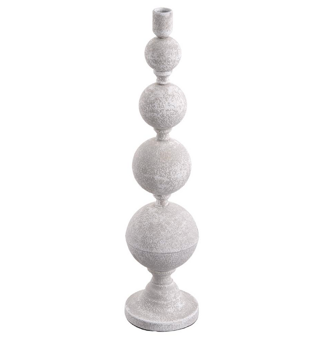 Whitewashed Ball Taper Holders