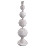Whitewashed Ball Taper Holders