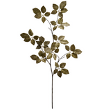 Green Velvet Schefflera Leaf Spray - 50