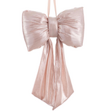 Pink Lame Bows