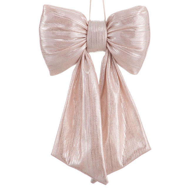 Pink Lame Bows