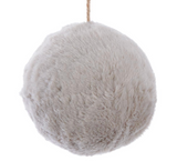 Gray Fur Ball Ornament