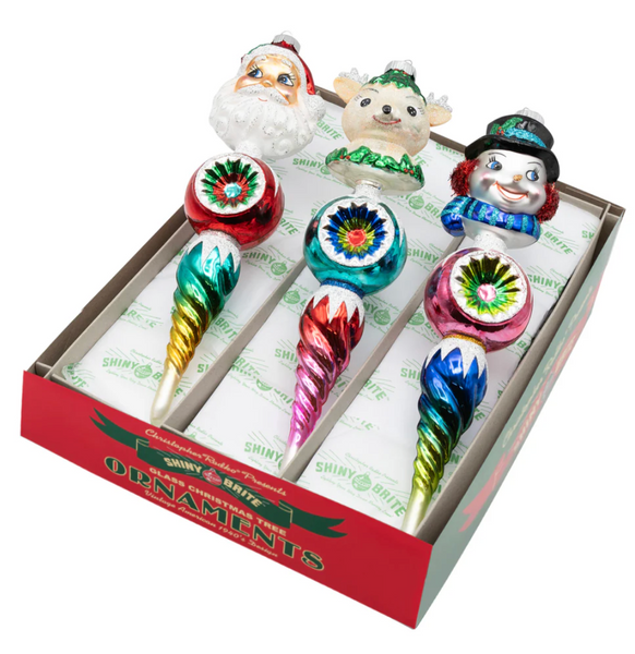 Shiny Brite - Christmas Confetti 3 Count 10.5" Figure Rounds