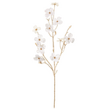 Cream Velvet Dogwood Spray - 40
