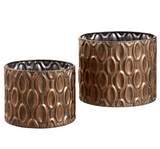 Copper Textured Metal Planters
