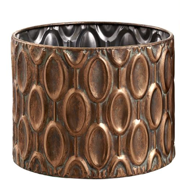 Copper Textured Metal Planters