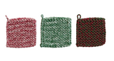 Melange Cotton Crocheted Pot Holder