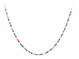 Green, Red & White Candy Garland with Sugar