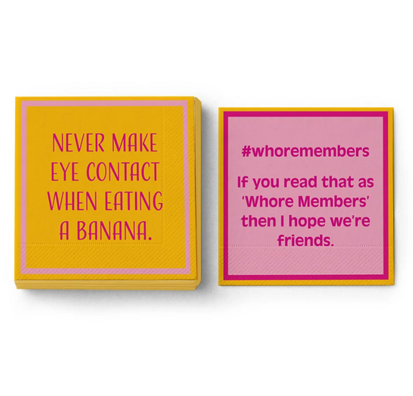 Drinks on Me Napkins by Sophistiplate