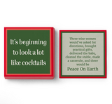 Christmas Drinks on Me Napkins by Sophistiplate