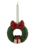 Christmas Wreath Taper Holder