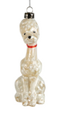 Mercury Glass Poodle Ornaments