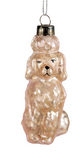 Mercury Glass Poodle Ornaments
