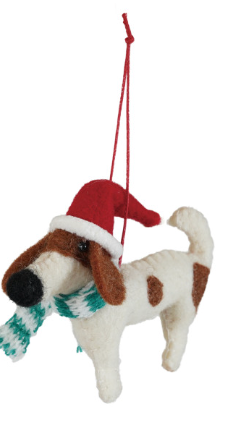 Whimsical Felt Dog Ornaments