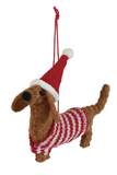 Whimsical Felt Dog Ornaments