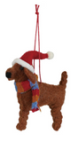 Whimsical Felt Dog Ornaments