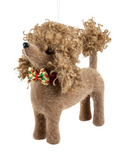 Fabric Poodle Ornaments
