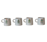 Festive Christmas Tree Mugs