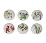 Botanical Winter Stoneware Mini Bowls