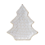 White Tree Stoneware Plate