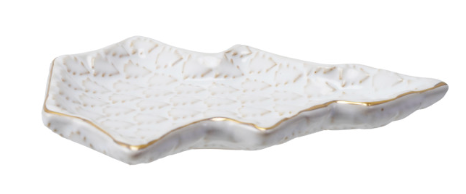 White Tree Stoneware Plate