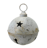 Whitewashed Star Bell Ornaments