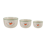 Snowman Nesting Bowls - Set of 3