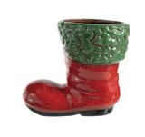 Ceramic Santa Boot Vase
