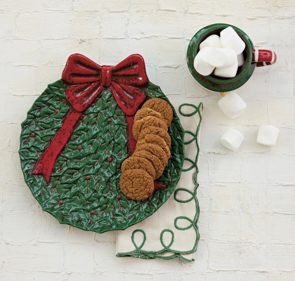 Christmas Wreath Plate