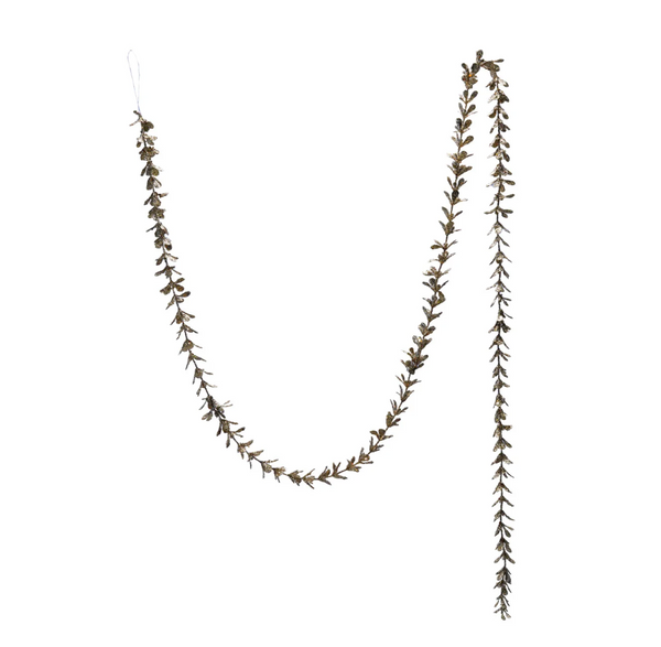 Champagne Boxwood Garland - 72"L