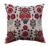 Holiday Chambray Floral Pillow