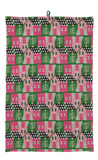 Holiday Print Waffle Dishtowels