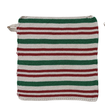 Christmas Stripe Dishcloths