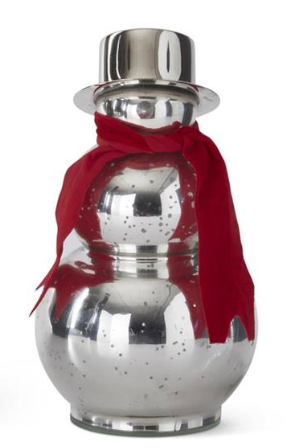 Silver Mercury Glass Snowmen