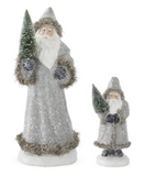 Snowy Gray Coat Santas