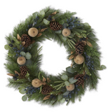 Mixed Pine & Apple Wreath