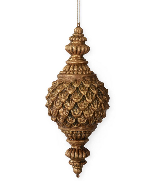 Gold Artichoke Finial Ornament