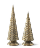 Brass Diamond Embossed Trees
