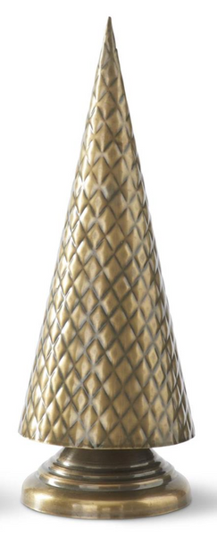Brass Diamond Embossed Trees