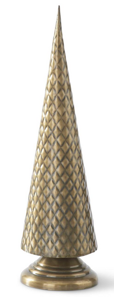 Brass Diamond Embossed Trees