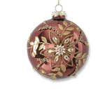Burgundy Jeweled Ornaments