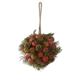 Orange Pod & Pinecone Ornaments